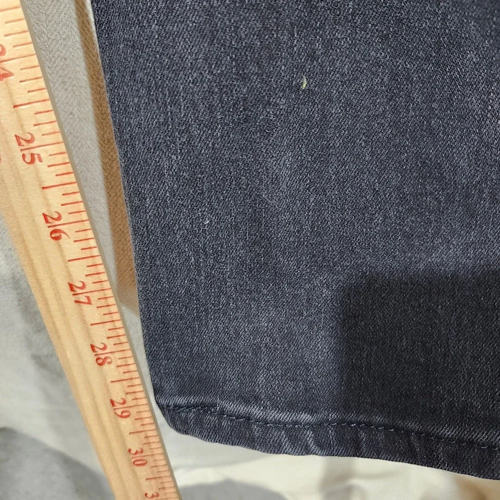 Levis 502 Regular Taper Mens Jeans Faded Black Denim W36 L32 Stretch 5-Pocket